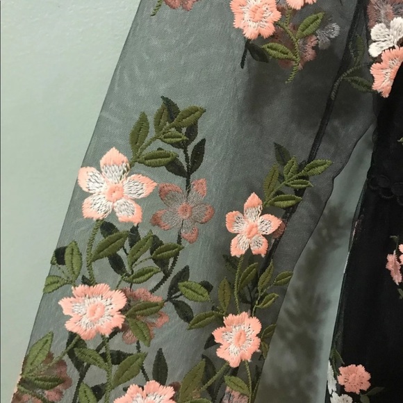 New Orla Kiely embroidered tulle Zora dress sz 4 - Picture 3 of 7